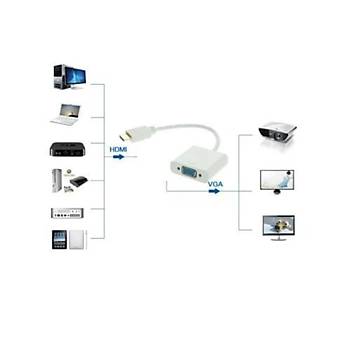 Hdmi to Vga Kablo Dntrc Adaptr