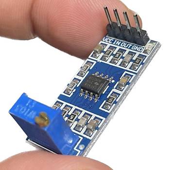 LM358 100x Sinyal Ykselte Amfi Modl