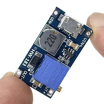 MT3608 2A Dc-Dc Güç Modülü Micro USB Çıkışlı