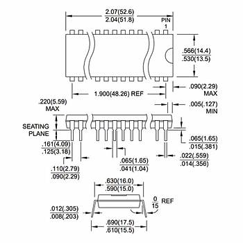 AT89S52-24PU 8-Bit 33MHz Mikrodenetleyici DIP-40