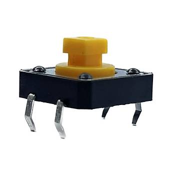 12x12x7.3mm 4 Pinli Push Buton Tact Switch Sar