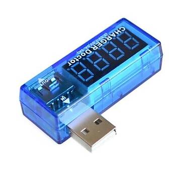 Dijital USB Mobil G (Voltaj ve Akm) Test Cihaz