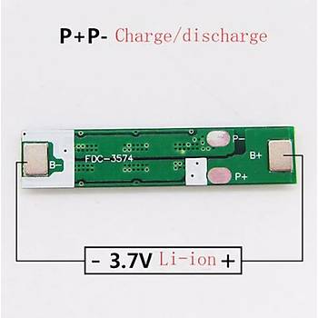 1S 15A BMS 3.7 V 18650 Lityum Li-Ion Pil Modl