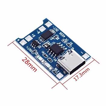 TP4056 Type-C Korumal Lipo Batarya arj Devresi
