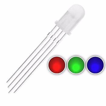 5mm RGB Led (Ortak Katot - 4 Pin)