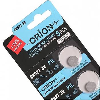 Orion CR927 3V Lityum Pil / CR 927 3V Dme Pil 5'li Kart Paket