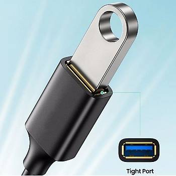 Type-C to USB 3.0 OTG Dönüştürücü Kablo Adaptör Siyah 20cm