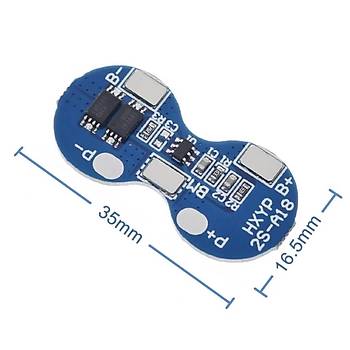 2S 4A 7.4V 18650 BMS Lityum Pil Ak Koruma Kart