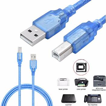 1.5M USB2.0 Filtreli Yazc Printer Kablosu Mavi 