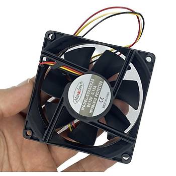 80x80x25mm 12V DC 3 Pin Kare Fan