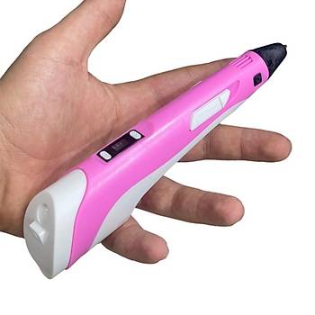 Pembe 3D Kalem  Boyutlu Yazc+Hediye Filament