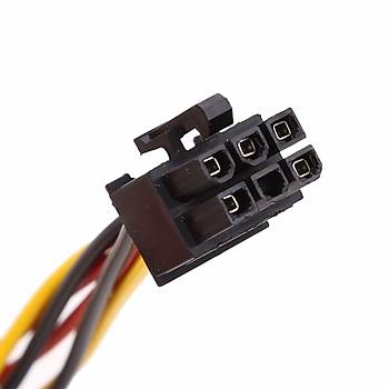 6 Pin PCI-E to 2x4 Pin Molex Ekran Kartı Power Güç Kablosu