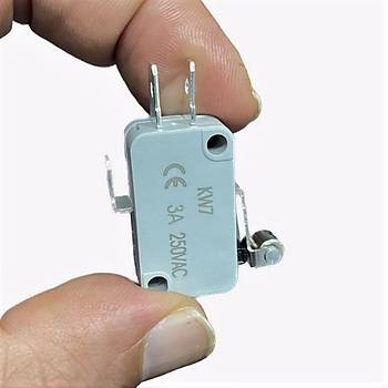 Micro (Mikro) Switch Makaralı Kısa KW7 IC-172 3A 250VAC 1 Adet