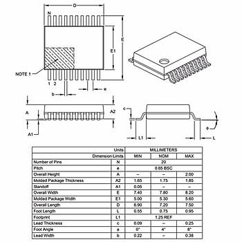 STM32L031F4P6 Smd 32MHz 32-Bit Mikrodenetleyici Tssop20