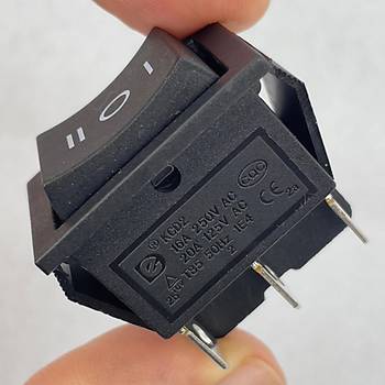 IC-108 Geni Iksz Anahtar On-Off-On 6P Siyah