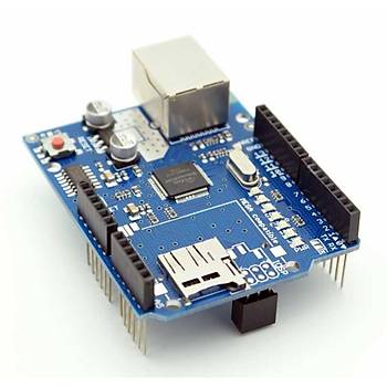 Arduino W5100 Ethernet Shield + SD Kart Okuyuculu