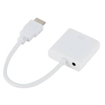 HDMI To VGA + Aux Kablo + Ses Dntrc