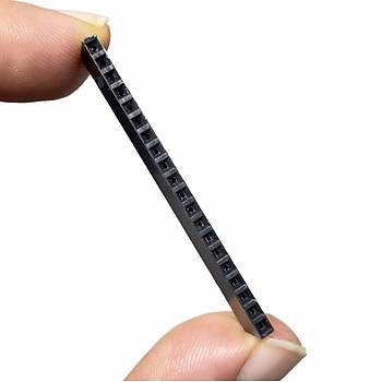 Dişi Pin Header 2.54mm Female 1x20 Tek Sıra 180° Siyah