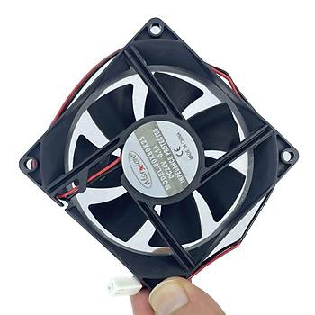 80x80x25mm 24V DC 2 Pin Kare Fan