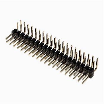 Erkek Pin Header 2X20 Pin Male 2.54mm 90 ift Sra