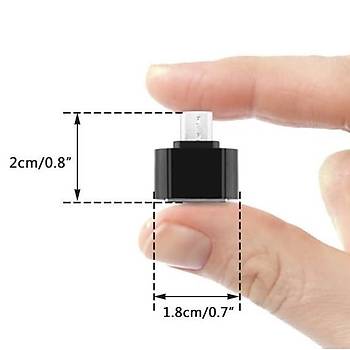 Micro USB to USB 2.0 Data Çevirici OTG Adaptör Siyah