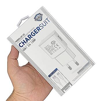 Type-C USB Kablo - Adaptr 2.1A Ev Tipi arj Aleti