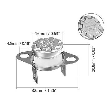 IC-269 NK 200C Bi Metal Termostat Kontak Seramik