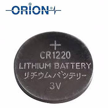 Orion CR1220 3V Lityum Pil / CR 1220 3V Düğme Pil 5'li Kart Paket