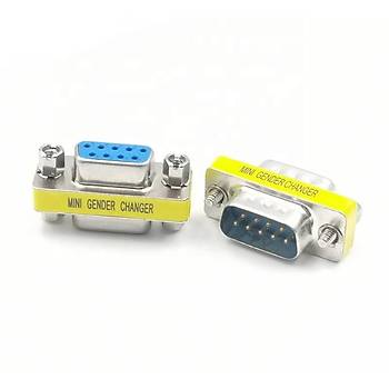 DB9 - RS232 Erkek-Dii (M2F) 9 Pin evirici Ara Adaptr