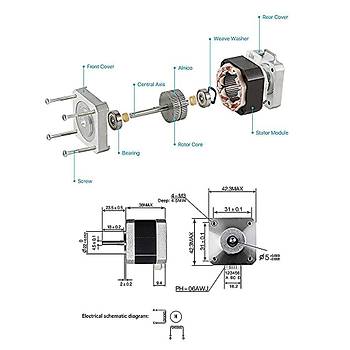 17HS4401 Nema 17 Step Motor