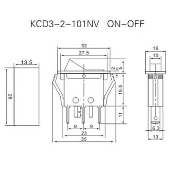 IC-113-8 Tekli Anahtar Ikl On-Off 3P