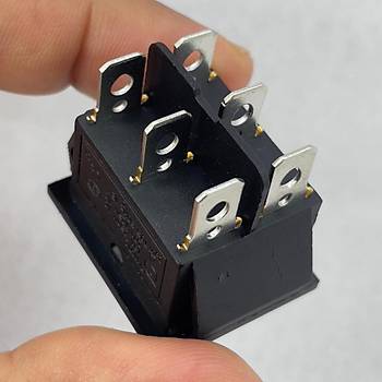 IC-108 Geni Iksz Anahtar On-Off-On 6P Siyah