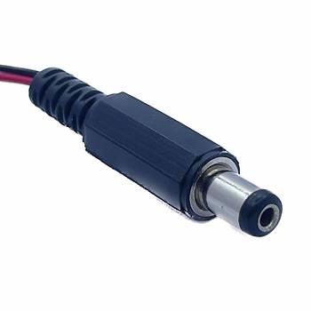 2.1 mm Kablolu Erkek Jak - Jack Adaptr Fi  15 cm 1 Adet