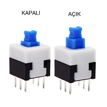 IC-197 6 Pinli Bacakl Yayl Push Buton 7x7mm
