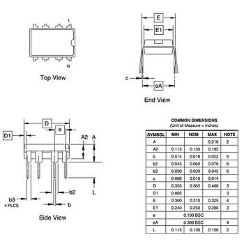 ATtiny85-20PU 8-Bit 20MHz Mikrodenetleyici DIP-8