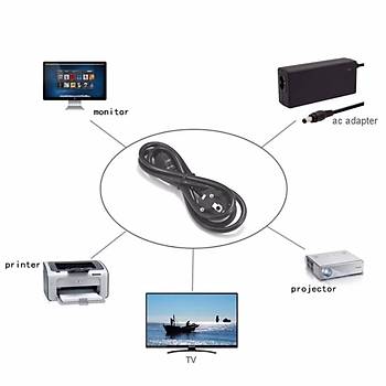 Notebook-PC-Laptop G(Power) Adaptr Kablo 1.5m