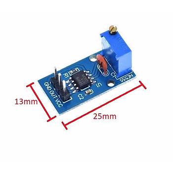 NE555 Ayarlanabilir Pulse Kare Dalga Osilatr Modl