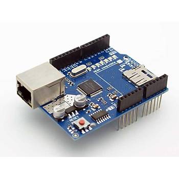 Arduino W5100 Ethernet Shield + SD Kart Okuyuculu