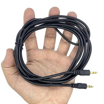 3.5mm Aux Stereo Audio Erkek-Erkek Kablo 3m