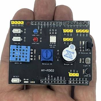 Arduino Sensor Shield 9 In 1 Çok Fonksiyonlu Geliştirme Sensör Kartı
