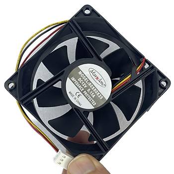 80x80x25mm 12V DC 3 Pin Kare Fan