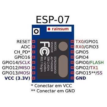 Esp8266-07 Seri Wifi Modl - Arduino Uyumlu