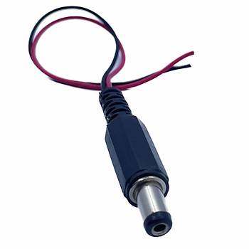 2.1 mm Kablolu Erkek Jak - Jack Adaptr Fi  15 cm 1 Adet