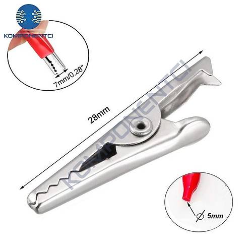 IC-248 Kablosuz Krokodil 28mm Set 2 Adet