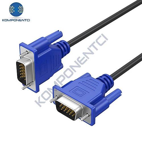 VGA Kablo LCD Monitr ve Projeksiyon Kablosu 1.5m
