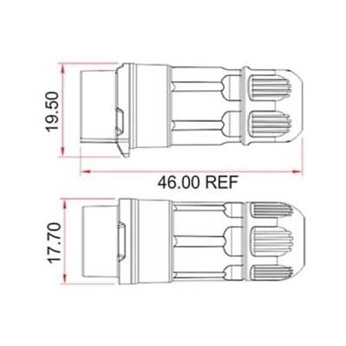 LP-12-J08PP-02-001 8-Pin Su Ge�irmez Konnekt�r - Di�i