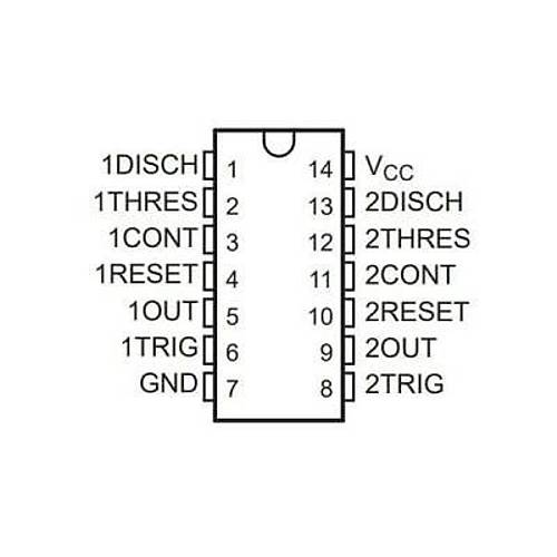 LM556 DIP-14 Zamanlay�c� Entegresi