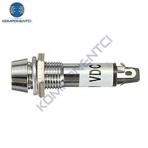 IC-225 8mm Sinyal Lambas� Metal 220V K�rm�z�