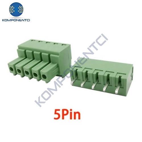 5 Pin 3.81mm Ge�meli 180C Tak�m Klemens