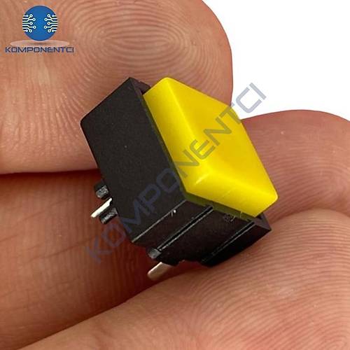 IC-204C Yayl Kare Plastik Buton 12x12mm PBS-18B (Sar)